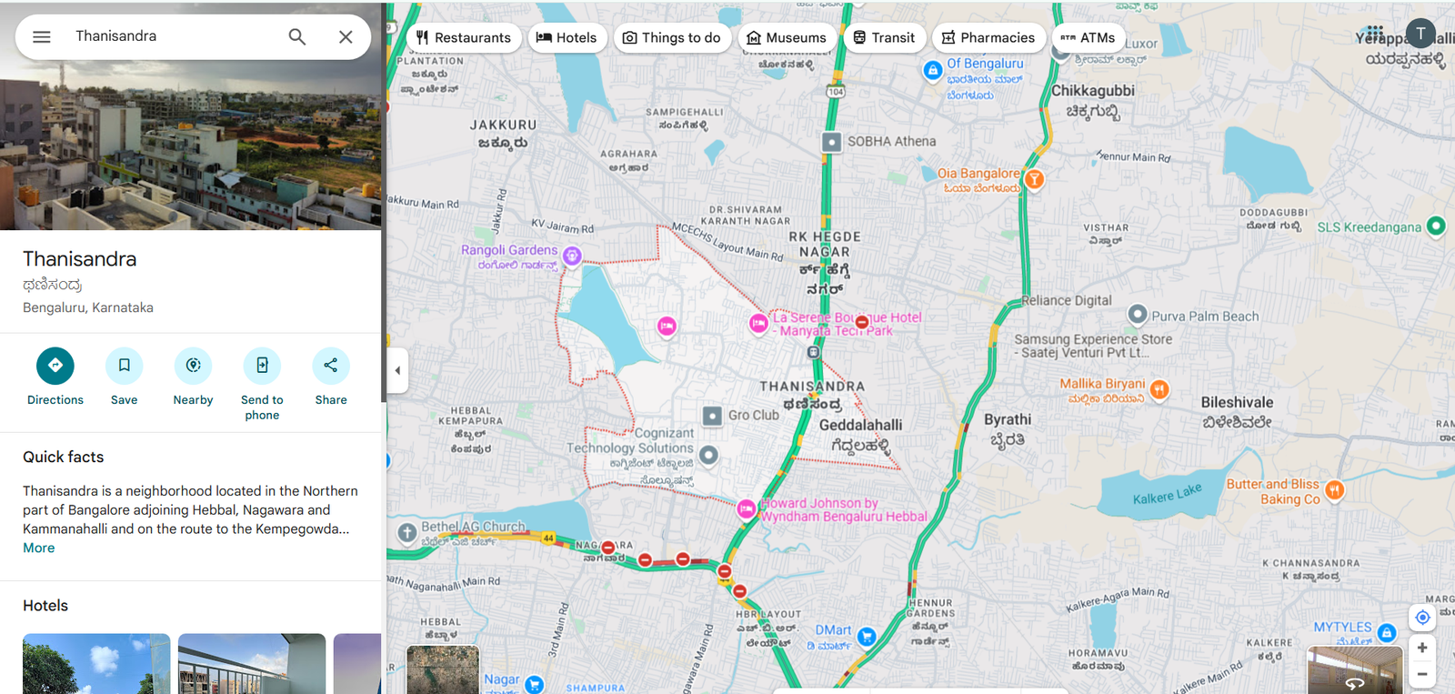 Mahindra Blossom Whitefield Location Map